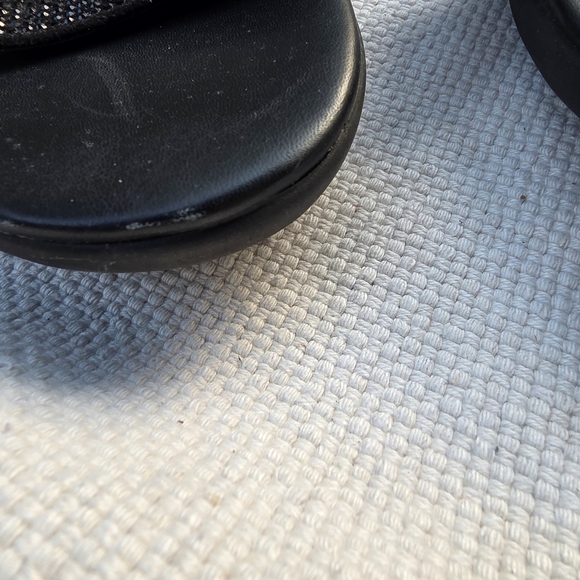 Fit flop Glitzy black sandals Lottie Back Strap Wedge - Picture 5 of 6